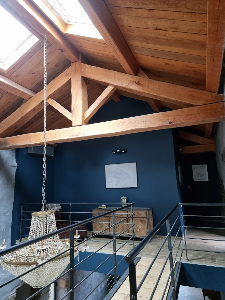 Rénovation maison en Ardèche, mezzanine Ondilak, teinte N169-6