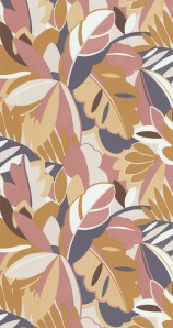 Papier peint crealis lutece motif feuilles vintage