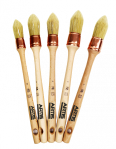 Lot brosses à rechampir tradition - 5 pièces