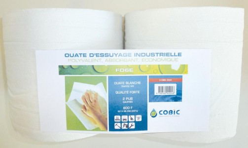 Bobine essuyage blanche