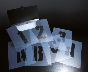 Kit pochoir lettres et chiffres