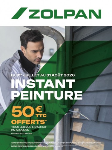 Instant Peinture : promotions peinture Tollens Zolpan et matériel interieur exterieur