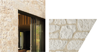 Système ITE Armaterm ZOLPAN, finition façade pierre claire Manoir