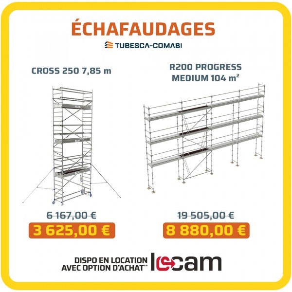 Promotion sur le matériel peinture de façade : nettoyeurs haute pression, pulvérisateurs et échafaudages