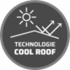 Picto technologie Cool Roof Zolpan, toitures froides pour lutter contre les îlots de chaleur urbains